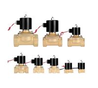 Valvola solenoide elettrica normalmente chiusa in ottone 1/2 "3/4" 1" 2" DN15 DN20 DN25 Valvola di commutazione dell'acqua in rame 12V 24V 220V (1 ", EPDM-Seal_24VAC_Normalmente chiuso)