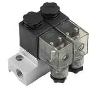 Valvola solenoide elettrica pneumatica normalmente chiusa 2V025-06 AC220V DC24V Solenoide Collettore Acqua Valvola aria Valvola magnetica (4mm DC12V, 3F)