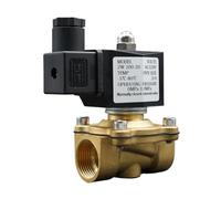 Valvola solenoide for acqua, normalmente chiusa in ottone, valvola a membrana for aria, acqua e gas 220 V, 12 V, 24 V, 1/4", 3/8", 1/2", 3/4", 1", 2".(2",DC24V)