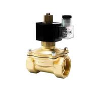 Valvola solenoide impermeabile in ottone da 1-1/4 "220v 24V 12V 220V 110V normalmente aperta elettrovalvola (NPT-12VDC-NBR-SEAL)