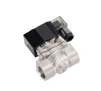 Valvola solenoide in acciaio inox da 1/2", normalmente chiusa, con indicatore di funzionamento a LED, 24 V, 12 V, 220 V, 110 V, 1 pezzo (G_110VAC_NBR-SEAL)