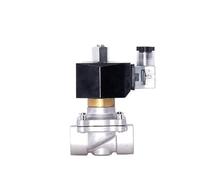 Valvola solenoide in acciaio inox normalmente aperta da 1/2 "3/4" 1" 2" Valvola a solenoide IP65 Interruttore di controllo del tubo Valvola elettrica AC/DC 220V 24V 12V (BSP-110VAC, 1 pollici)