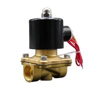 Valvola solenoide in ottone da 3/8" 1/4" normalmente chiusa AC110V 220V 380V 24V DC12V 24V valvola dell'acqua(DC24V-VITON,3/8 Inch)