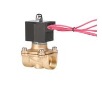 Valvola Solenoide in Ottone Valvola Elettromagnetica Valvola di Intercettazione Dispositivo di Chiusura Attuatore a Bobina Corpo in Ottone con Nylon, DN15 4 Punti, AC220V