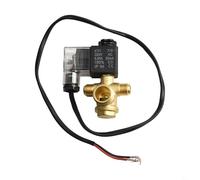 Valvola solenoide per compressore d'aria Gdfnmogo Oil-Quiet con scarico di spegnimento e valvola di ritegno di spurgo, valvola di scarico in alluminio pressofuso per accessori per pompe ad aria e (C)