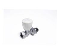 Valvola termostat tubo ferro dritta 1/2" Bianco
