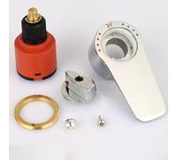 Valvola termostatica da 35 mm con nucleo della valvola di miscelazione freddo e caldo, kit di manutenzione per soffione doccia termostatico inverso, utilizzato per vari sistemi doccia (avanti +