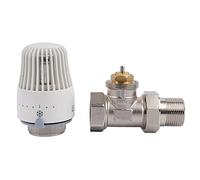 Valvola Termostatica di Miscelazione 3/4 Pollici per Termosifone e Riscaldamento a Pavimento - Testa Termostatica con Limitatore di Temperatura (4 Pezzi)