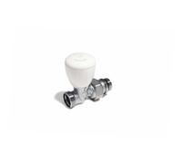 Valvola termostatica diritta 3/8x16 multistrato cromo Bianco