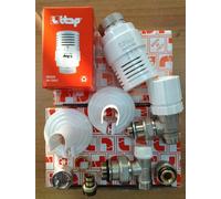 VALVOLA TERMOSTATICA E DETENTORE ITAP 3/8 RADIATORE TERMOSIFONE MULTISTRATO ø16