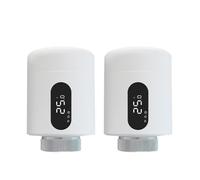 Valvola Termostatica For Radiatore Tuya Smart Home Zigbee3.0 Testa Della Zigbee Supporto For Termostato Regolazione Automatica(ME173 2PCS)