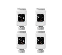 Valvola Termostatica For Radiatore Tuya Smart WiFi TRV Programmabile Tramite APP, Regolatore Di Temperatura Remoto Con Riscaldatore Regolazione Automatica(4PCS-WiFi)