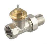 Valvola termostatica in ottone DN15/DN20/DN25, regola la temperatura ambiente rilevando l'aria ambientale, nessuna alimentazione esterna richiesta (DN15)