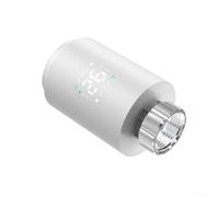 Valvola termostatica intelligente per Tuya per ZIGBEE, testa termostatica programmabile con controllo app, programma settimanale 5-45 °C, blocco bambini, modalità vacanza, bianco