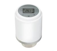 Valvola termostatica intelligente wireless per ecosistemi Tuya e Zigbee controllata tramite app per la configurazione settimanale del programma
