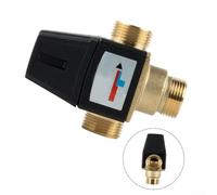 Valvola termostatica miscelatore a 3 vie, valvola di controllo della temperatura dell'acqua calda, valvola di miscelazione di sicurezza anti scottatura, valvola termostatica in ottone DN20 DN25