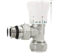 Valvola Termostatica Ottone Dritta Radiatori Alluminio(B) | Costruzione ottone H59, resistente corrosione, guarnizione silicone anti-perdita, per acqua calda