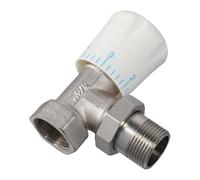 Valvola termostatica per termosifone, angolo di 20 mm o diritta, controllo del riscaldamento con 5 livelli di temperatura, per risparmio energetico domestico, compatibile con radiatori standard (B)