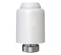 Valvola termostatica per termosifoni WiFi TRV con controllo programmabile per riscaldamento domestico, compatibile con app e controllo vocale, portata -35 °C, connessione M30x1, colore: bianco