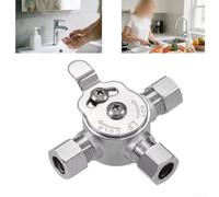 Valvola termostatica sotto il ponte con regolazione manuale della temperatura e ottone per la sicurezza dell'acqua domestica (1PCS)