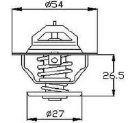Valvola Termostatica Termostato per Iveco Daily I 49-10 gen-1985>dic-1989