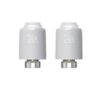 Valvola Termostatica Tuya Smart Home WiFi TRV Termostato For Riscaldamento Attuatore Regolatore Di Temperatura Programmabile Voce Risparmia Sui Costi Di Riscaldamento Energetico(TRV603-2pcs)