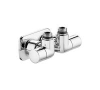 VALVOLA TERMOSTATIZZABILE DETENTORE DOPPIA SQUADRA VERS DX 1/2" 23 p 1.5 Bianco
