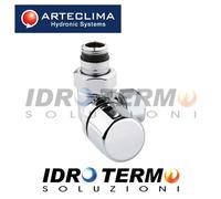 VALVOLA TERMOSTATIZZABILE, DETENTORE, TESTA TERMOSTATICA ARTECLIMA CROMO,NERA,BI