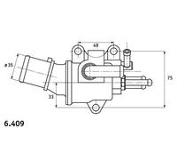 VALVOLA TERMOSTATO FIAT TIPO 1800 ie 16V
