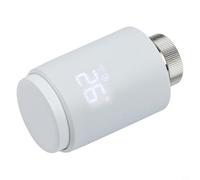 Valvola termostato programmabile per termosifone per casa e per controllo vocale Alexa, programmazione 7 giorni, corpo in ABS, bianco (confezione da 1)