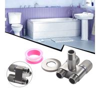 Valvola Triangolare Doppio Controllo per Bagno Cucina Giardino G1/2 Taglia Stand