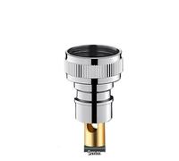 Valvola triangolare for doccetta bidet WC 1 in 2 rubinetto a doppio controllo G1/2 interruttore rotante soffione doccia valvola lavatrice(Silver Type 2)