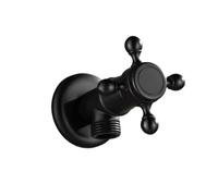 Valvola triangolare in bronzo nero 1/2" maschio Valvola di arresto angolare for bagno in ottone Finitura nera Valvole di riempimento a doppio uso(JF01B)
