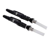 Contec Fastair Tl Mtb Tubeless Presta Valves 2 Units Argento 21.5 mm Black