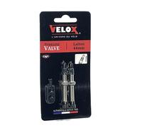 Valvola tubeless presta Velox in ottone argentato da 44mm (x2)