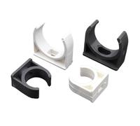 Valvola tubolare in PVC a forma di U, 10 morsetti per tubi in PVC per irrigazione da giardino, 20 - 50 mm, colore bianco e grigio (bianco, 32 mm)