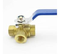 Valvola, valvola a sfera a 3 vie, 1 pz BSP filettatura femmina porta completa T-Port adattatore connettore valvola a sfera in ottone a tre vie, 1/4" 3/8" 1/2" 3/4" 1"(1")