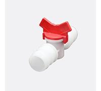 Valvola, valvola a sfera a 3 vie, 1 pz. Portagomma in PVC a due vie, sfera in plastica for acquario, giardino, micro irrigazione, connettore, valvole in(25 12mm)