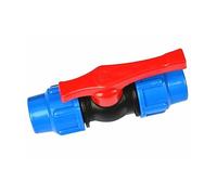 Valvola, valvola a sfera a 3 vie, Irrigazione con acqua di rubinetto 20/25/32/40/50/63 mm Tubo dell'acqua in plastica Connettore rapido Valvola a sfera in PE Valvole a Accessori(Blue,32mm)