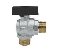 Valvola Venus a sfera squadra MM 3/4'' maniglia nera