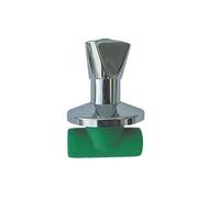 VALVOLA VITONE CON MANIGLIA Diam 25 Tubi Raccordi Polipropilene