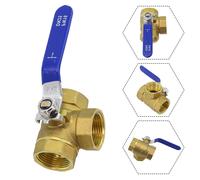 Valvole a 3 vie in ottone resistente progettate per prevenire perdite in varie c