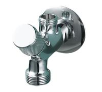 Valvole a doppia uscita in ottone resistente all'erosione con 1 aggiornamento dell'ingresso per l'installazione di sistemi di distribuzione dell'acqua efficienti Valvole angolari in ottone forte per