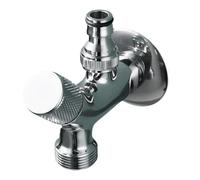 Valvole a doppia uscita in ottone resistente all'erosione con 1 aggiornamento dell'ingresso per l'installazione di sistemi di distribuzione dell'acqua efficienti Valvole angolari in ottone forte per