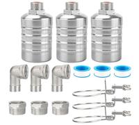Valvole a galleggiante in acciaio inossidabile completamente automatiche per acque e acque da 1/2" e 3/4", regolatori di livello per serbatoi d'acqua, vasche per bestiame e piscine, abbeveratoi per
