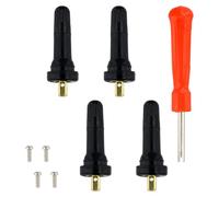 Valvole a Scatto per Pneumatici, 4 Pezzi TPMS Valvola Stelo Del Pneumatico, Steli Valvola Pneumatici A Scatto, Stelo per Valvola A Scatto per Pneumatici in Gomma Anti-esplosione per Auto