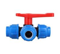 Valvole a sfera a forma di T Valvola a sfera a 3 vie Comodo controllo dell'acqua per applicazioni idrauliche commerciali residenziali Valvole a spinta per flussi d'acqua
