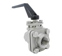 Valvole a sfera da 1/2 pollice in acciaio inossidabile 10UT 10K for acqua, petrolio e gas(DN15)