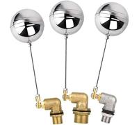 Valvole a sfera galleggianti, 1 pz. Valvola a sfera galleggiante for serbatoi di espansione in ottone/acciaio inossidabile