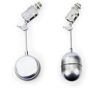 Valvole a sfera galValvole a sfera galleggianti, Regolatore di livello dell'acqua con valvola a galleggiante a sfera for serbatoio d'acqua resistente alle alte temperature da 1/2", 1 pz